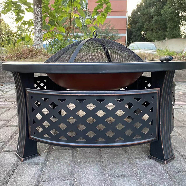 32英寸81厘米圆形花园铜盆壁炉桌
